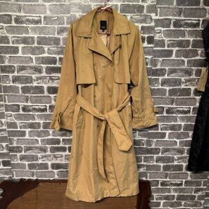 Nau belted trench coat tan pockets